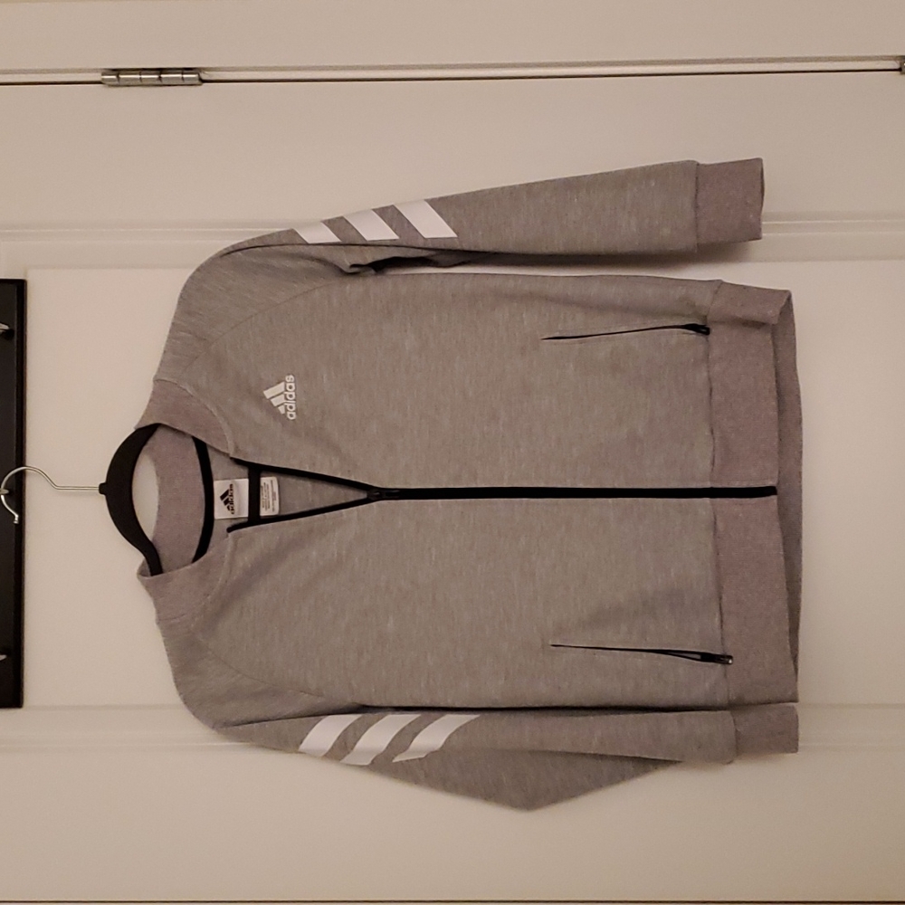 Boys Adidas zip jacket with pockets
